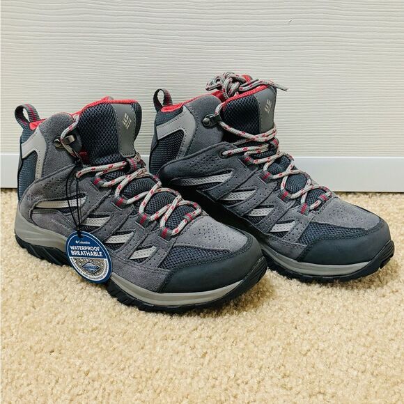 NWT Columbia Women's Crestwood™ Mid Waterproof Hiking Shoe in Graphite Sz 7.5 - Picture 1 of 11